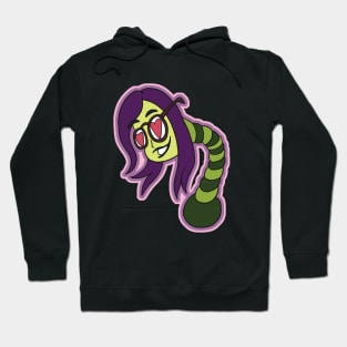 Snake Worm Mutant Girl Hoodie